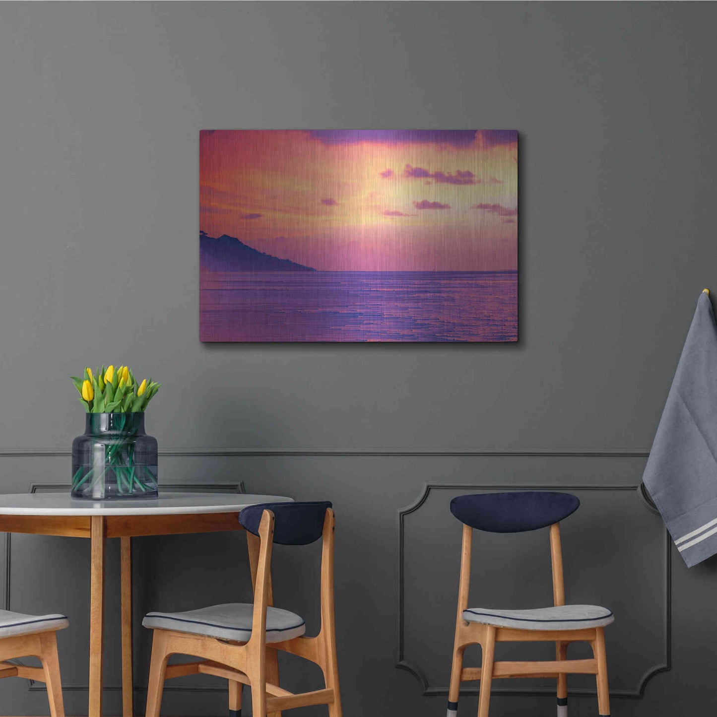 Luxe Metal Art 'The Final Sunset' Metal Wall Art,36x24