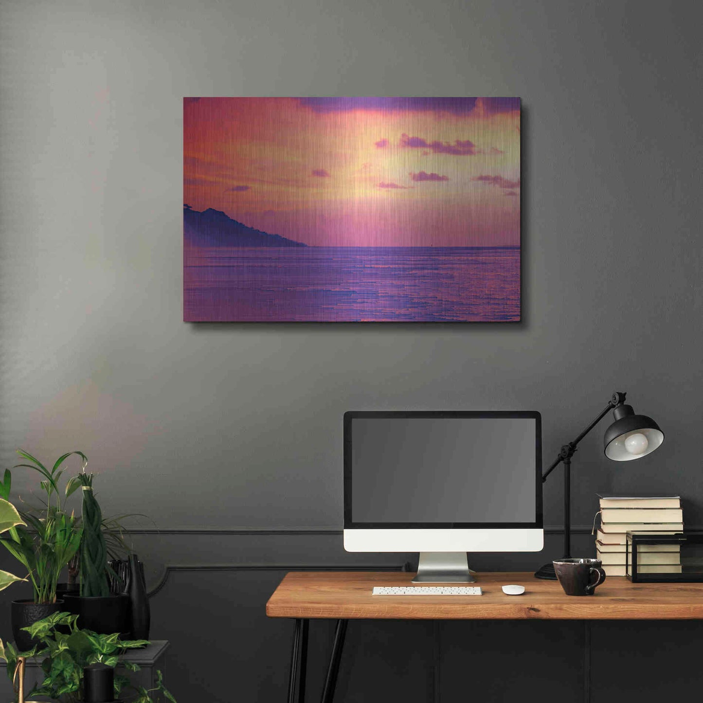 Luxe Metal Art 'The Final Sunset' Metal Wall Art,36x24