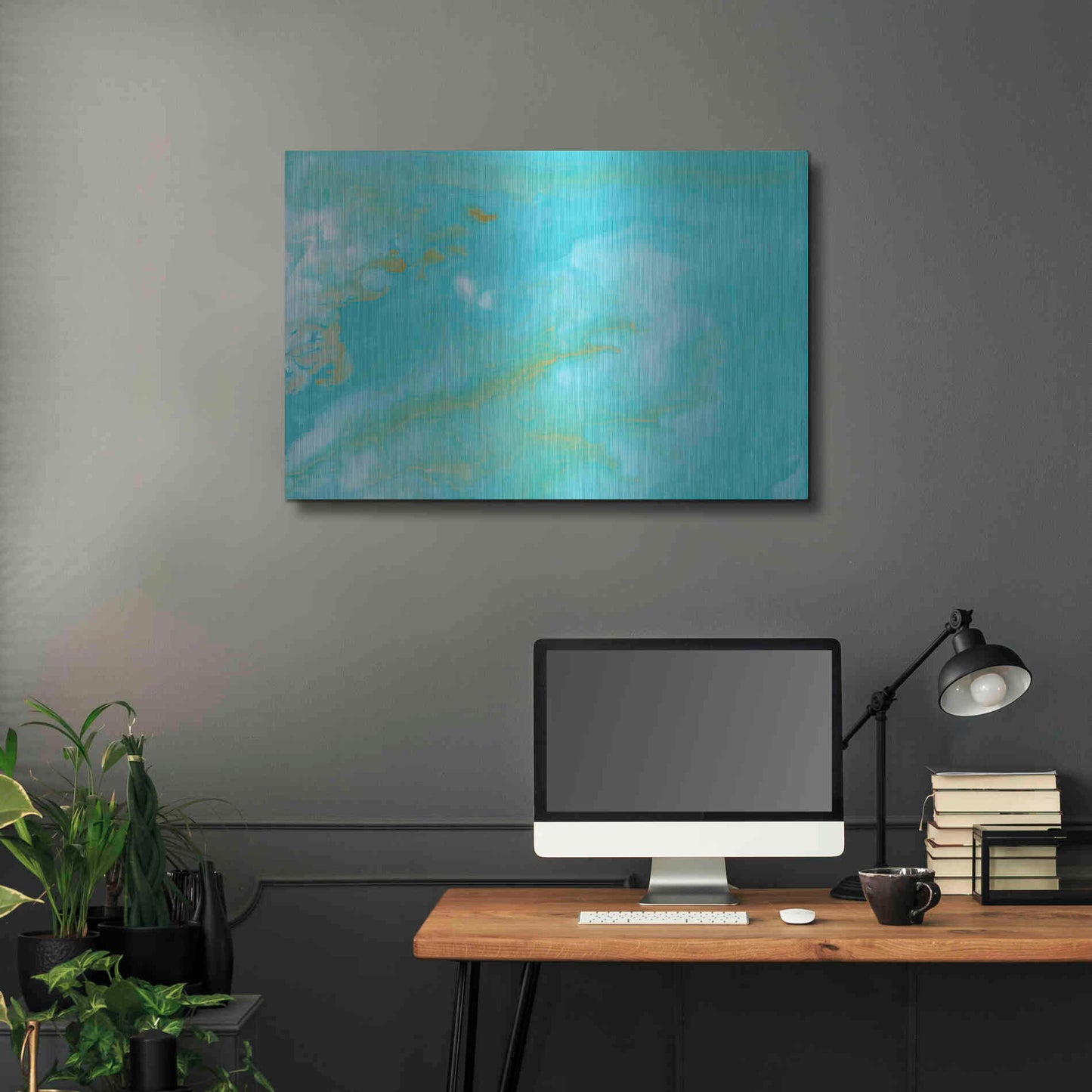 Luxe Metal Art 'Paradise' Metal Wall Art,36x24