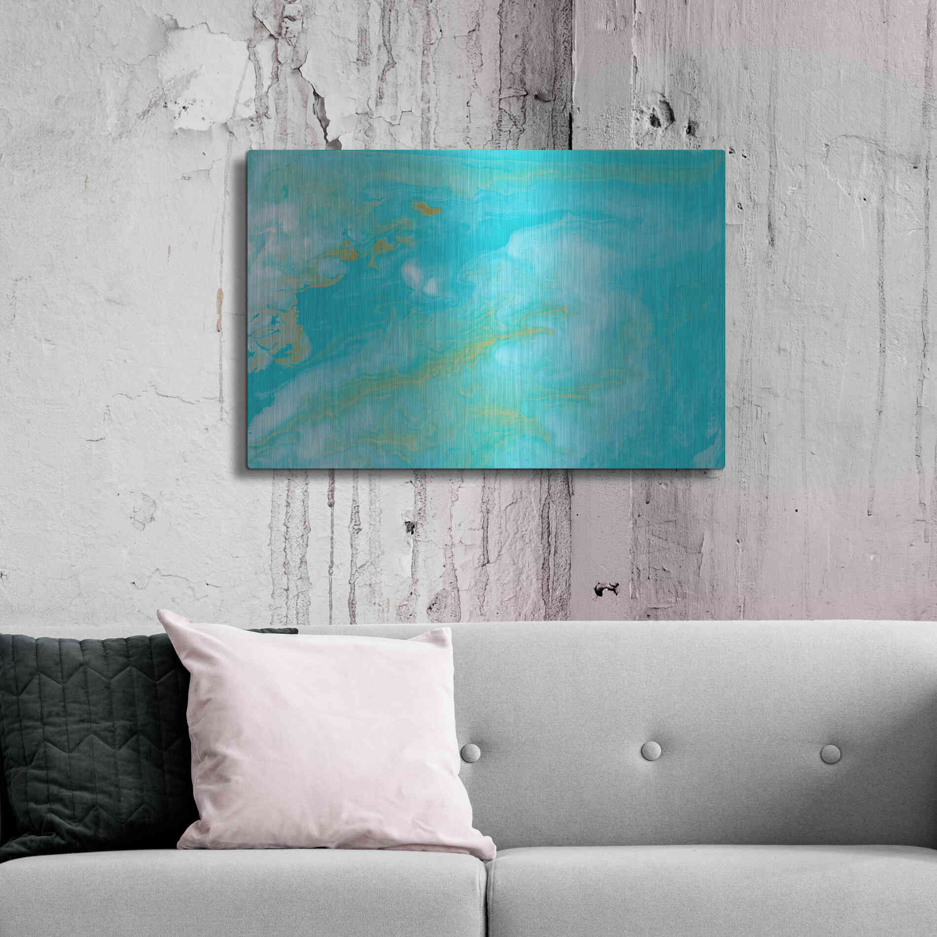 Luxe Metal Art 'Paradise' Metal Wall Art,36x24