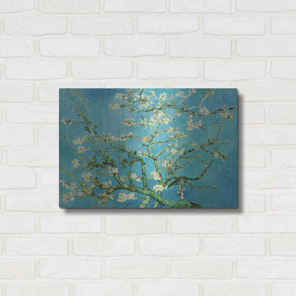 Luxe Metal Art 'Almond Blossoms' by Vincent Van Gogh, Metal Wall Art,24x16