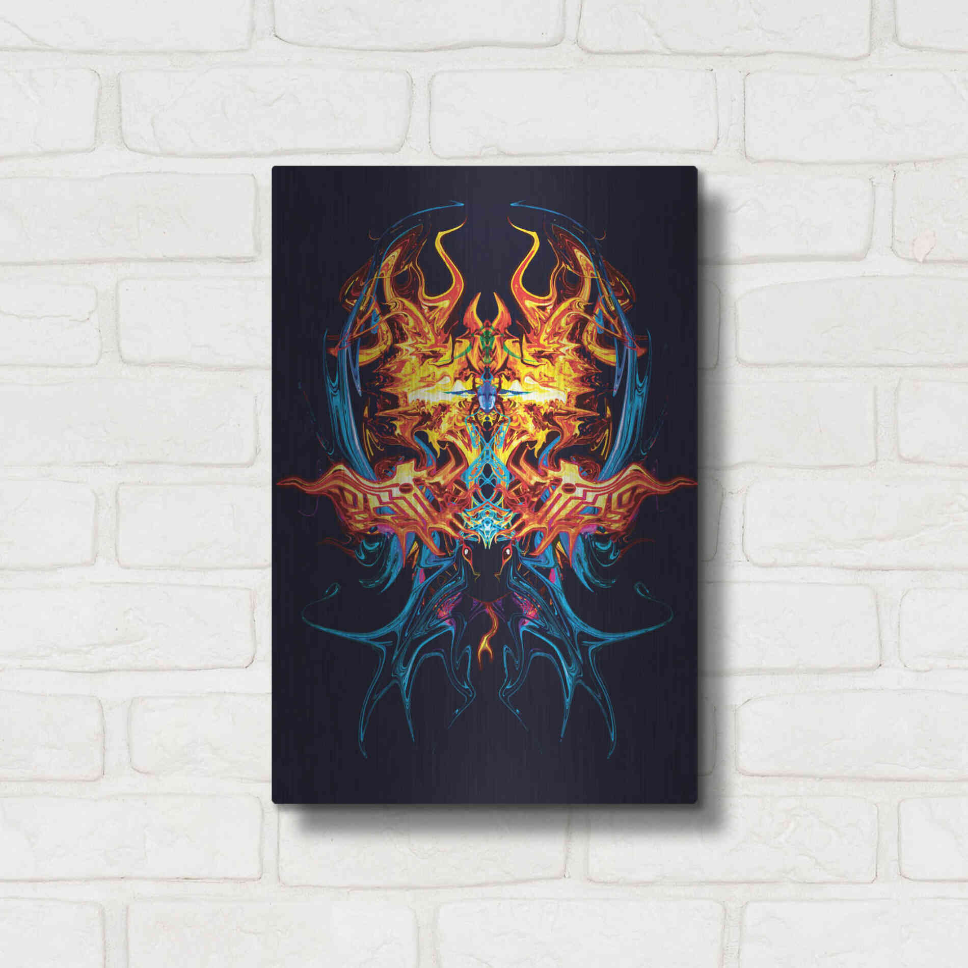 Luxe Metal Art 'Scarab' by Michael StewArt, Metal Wall Art,12x16