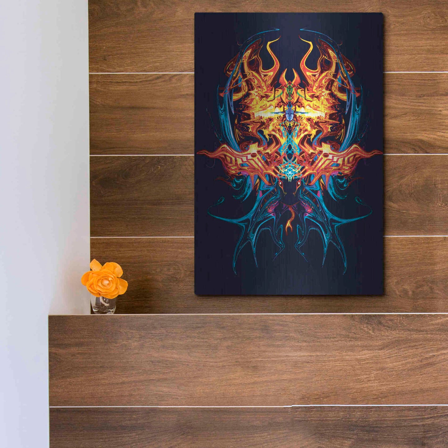 Luxe Metal Art 'Scarab' by Michael StewArt, Metal Wall Art,12x16