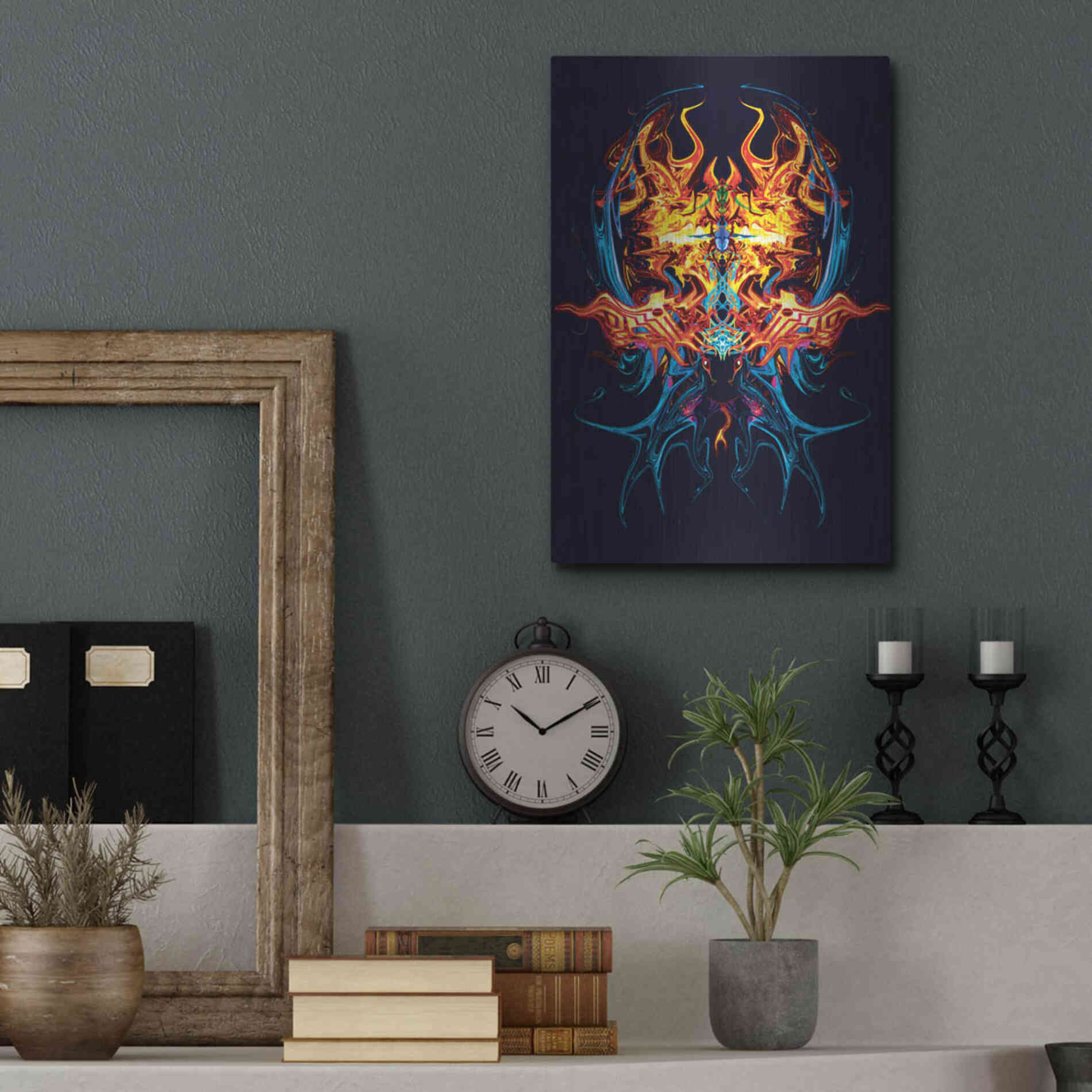 Luxe Metal Art 'Scarab' by Michael StewArt, Metal Wall Art,12x16