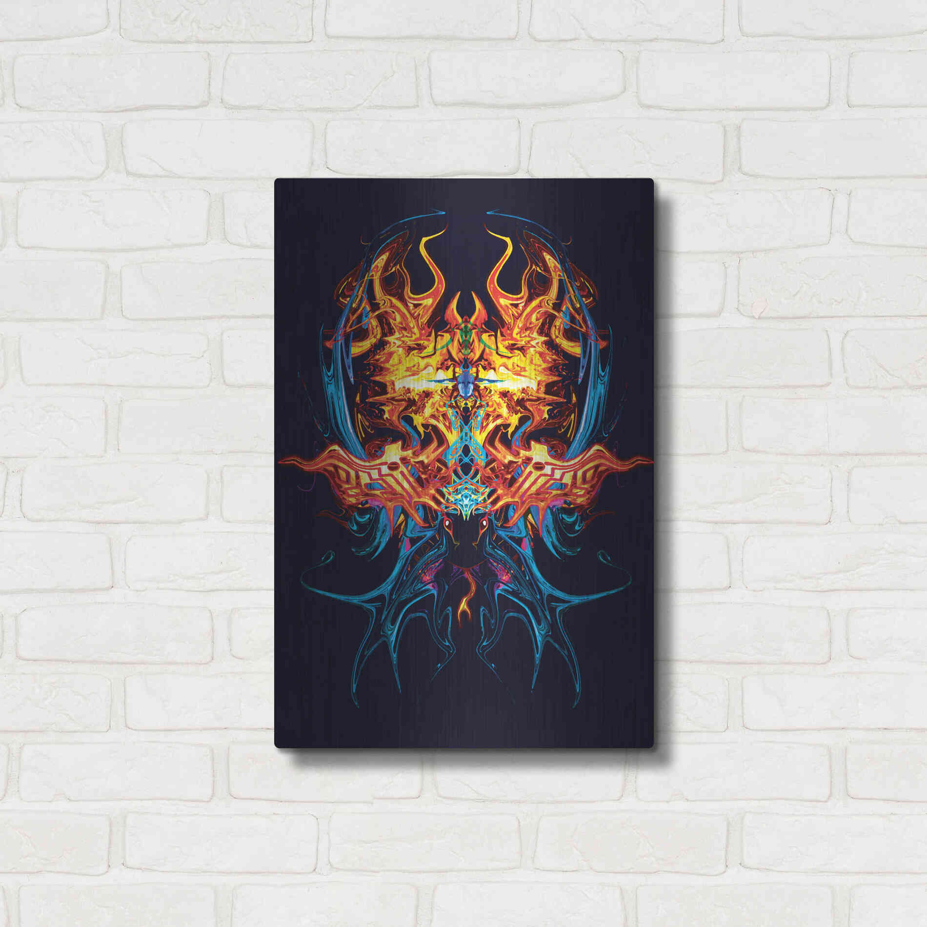 Luxe Metal Art 'Scarab' by Michael StewArt, Metal Wall Art,16x24