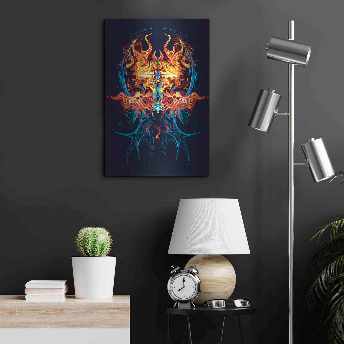 Luxe Metal Art 'Scarab' by Michael StewArt, Metal Wall Art,16x24