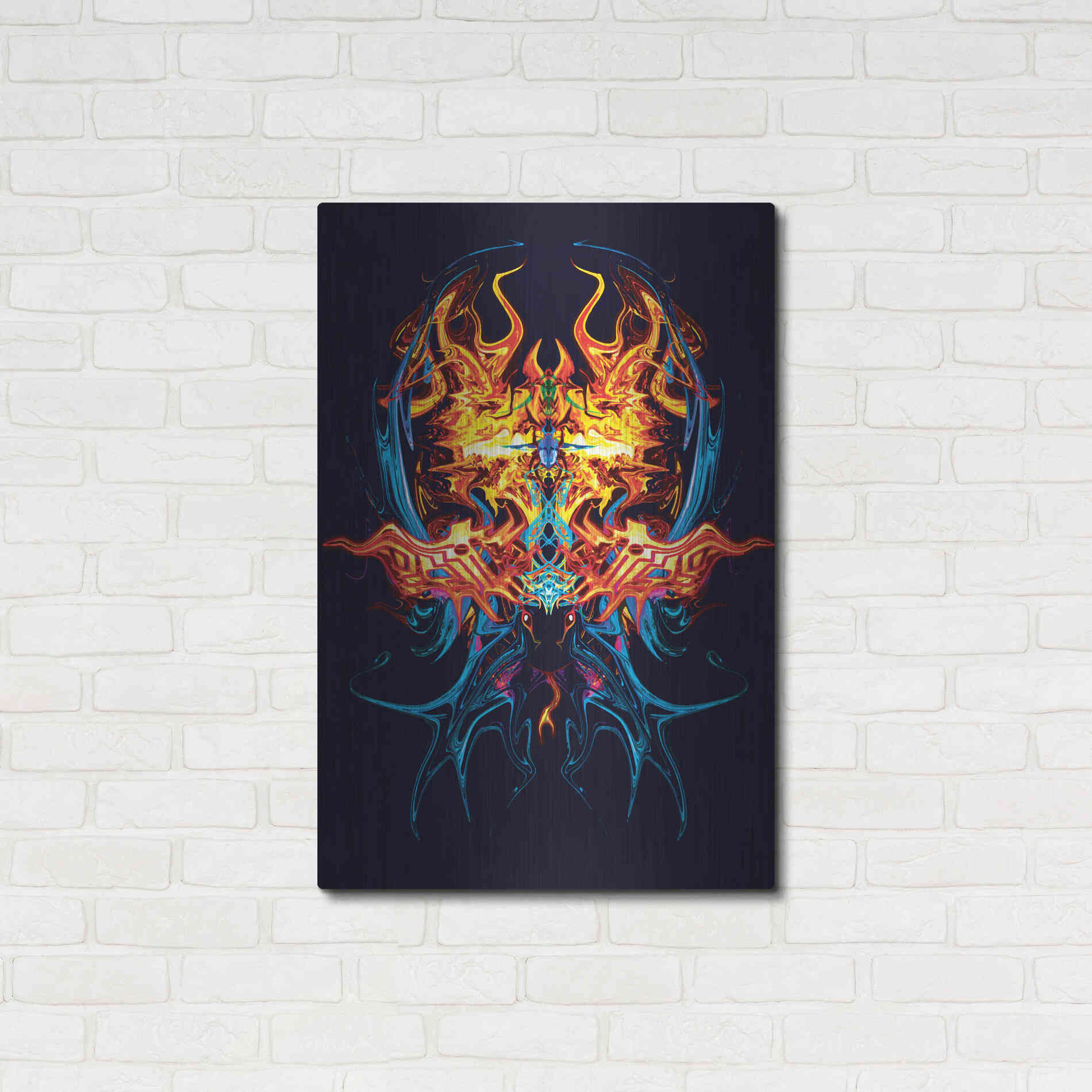 Luxe Metal Art 'Scarab' by Michael StewArt, Metal Wall Art,24x36