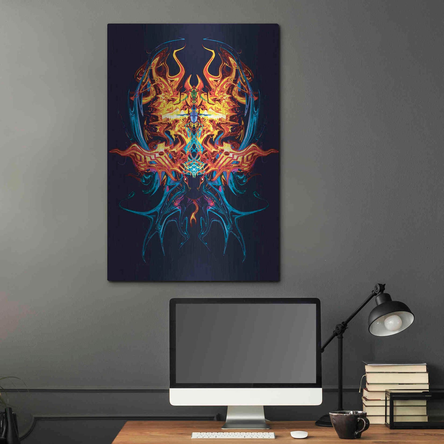 Luxe Metal Art 'Scarab' by Michael StewArt, Metal Wall Art,24x36