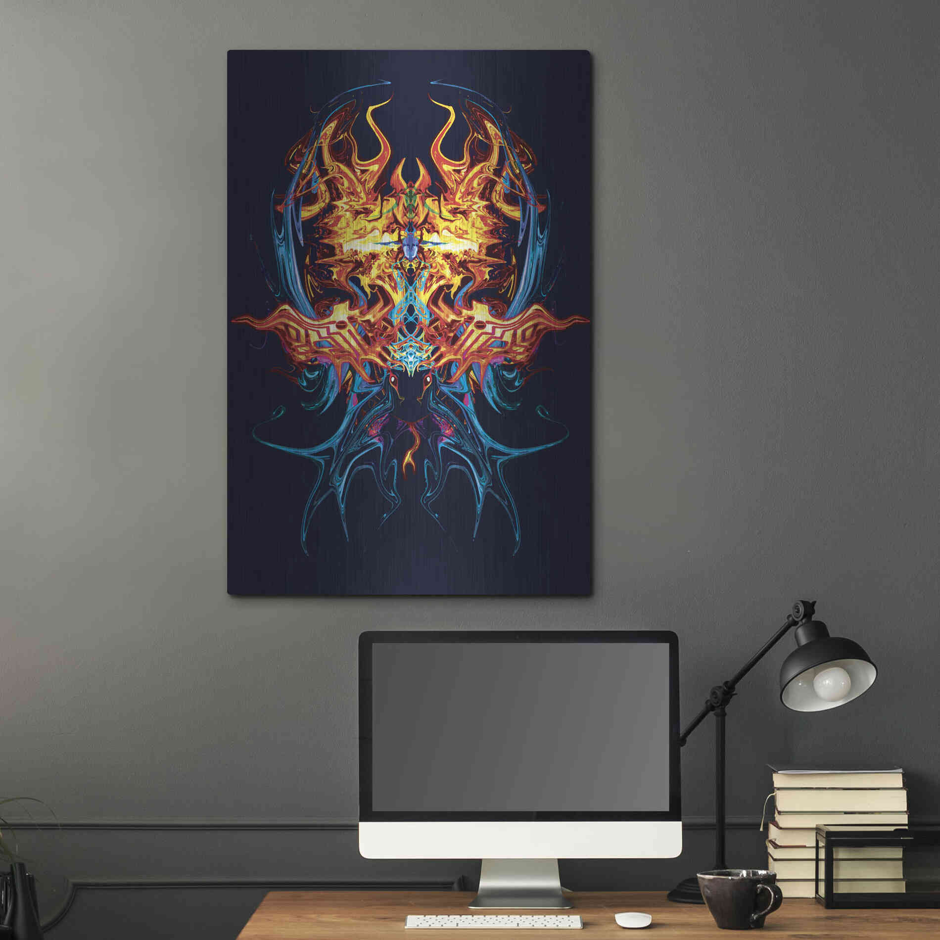 Luxe Metal Art 'Scarab' by Michael StewArt, Metal Wall Art,24x36