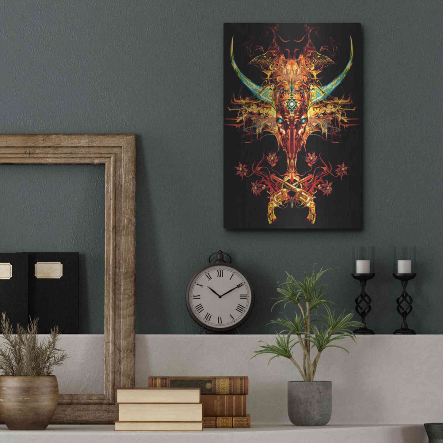 Luxe Metal Art 'Spaghetti Western' by Michael StewArt, Metal Wall Art,12x16