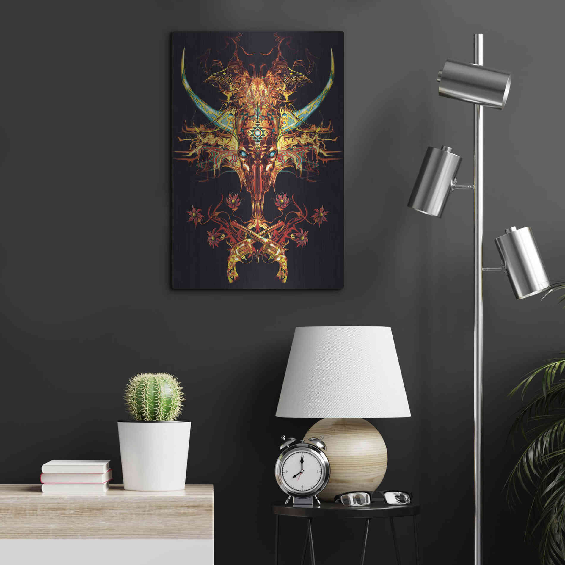 Luxe Metal Art 'Spaghetti Western' by Michael StewArt, Metal Wall Art,16x24