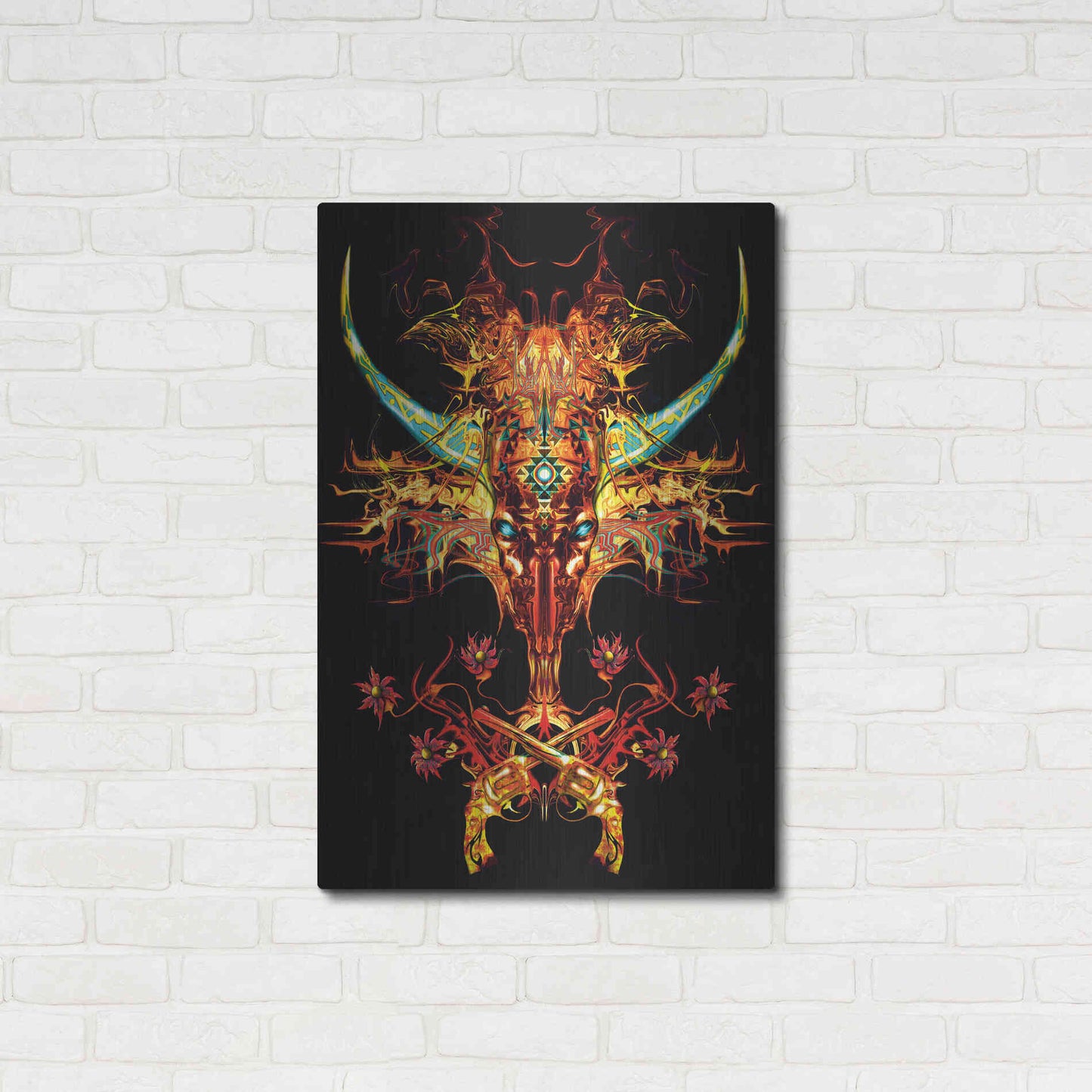 Luxe Metal Art 'Spaghetti Western' by Michael StewArt, Metal Wall Art,24x36