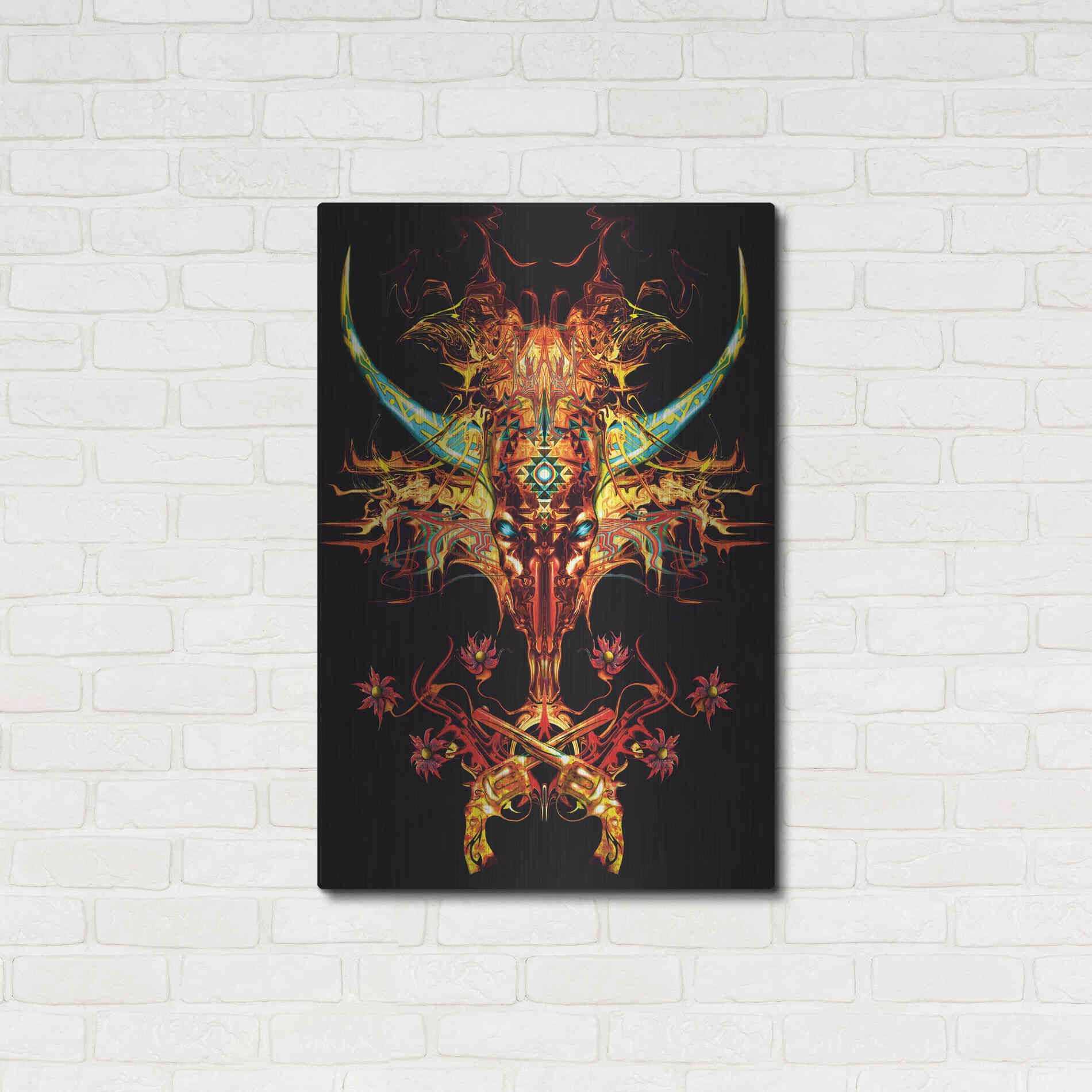 Luxe Metal Art 'Spaghetti Western' by Michael StewArt, Metal Wall Art,24x36