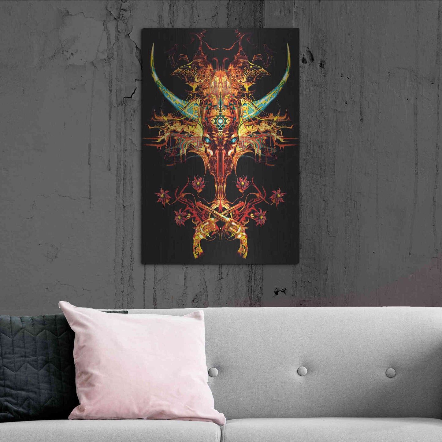 Luxe Metal Art 'Spaghetti Western' by Michael StewArt, Metal Wall Art,24x36