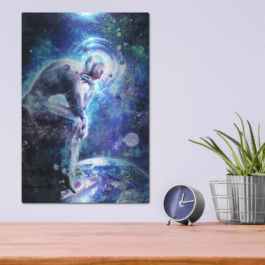 Luxe Metal Art 'The Mystery of Ourselves' by Cameron Gray, Metal Wall Art,12x16