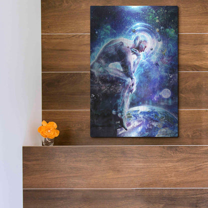 Luxe Metal Art 'The Mystery of Ourselves' by Cameron Gray, Metal Wall Art,12x16