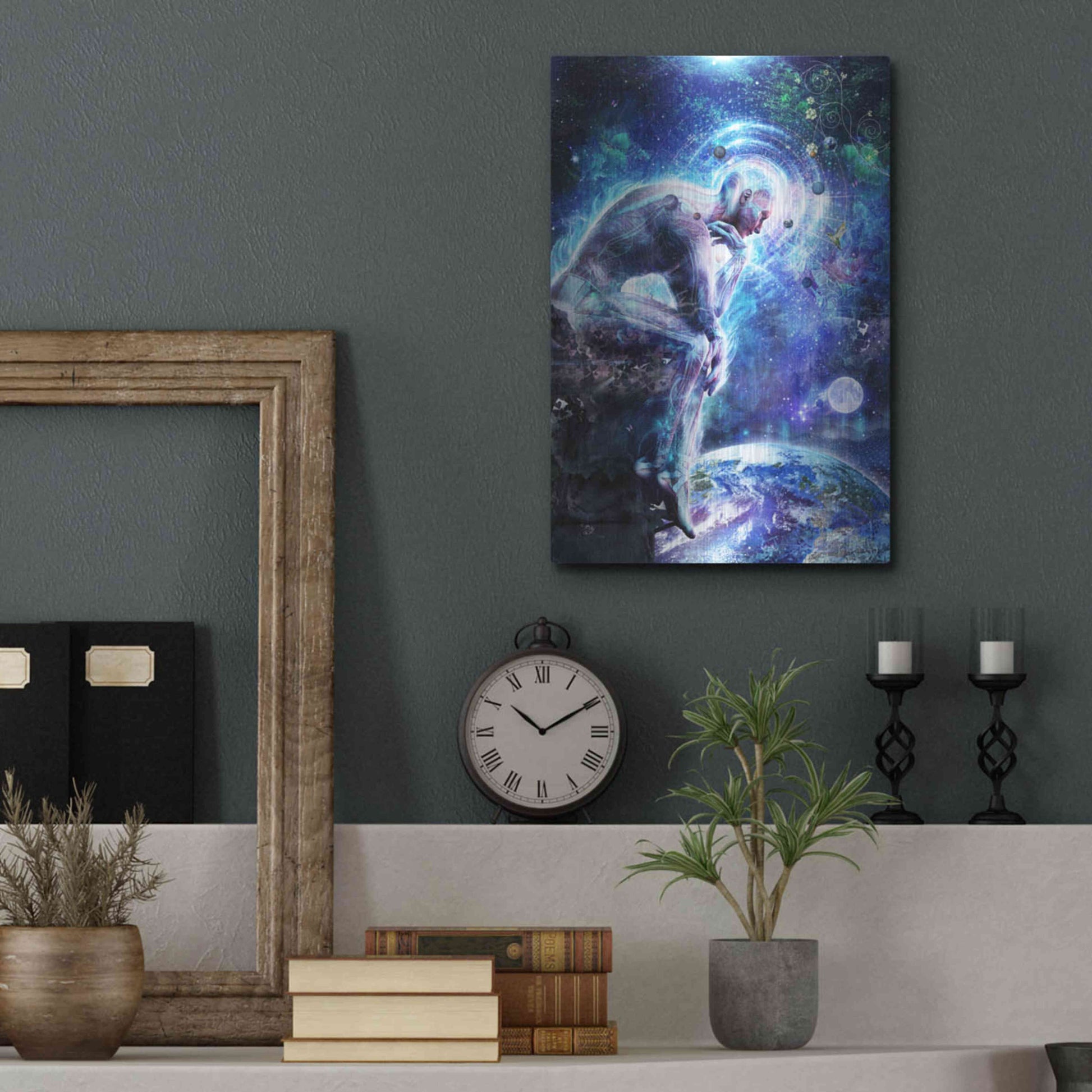 Luxe Metal Art 'The Mystery of Ourselves' by Cameron Gray, Metal Wall Art,12x16