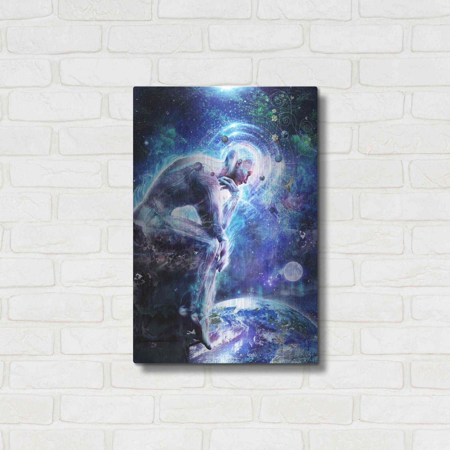 Luxe Metal Art 'The Mystery of Ourselves' by Cameron Gray, Metal Wall Art,16x24