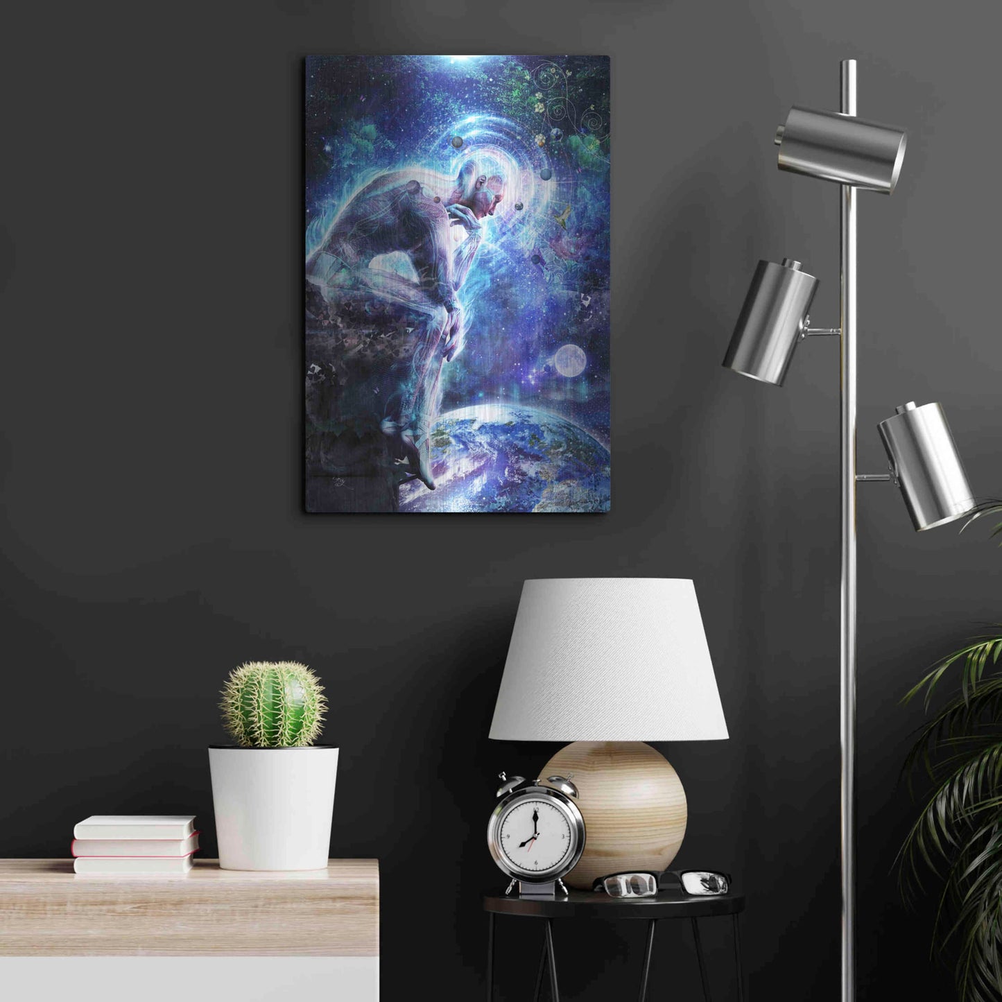 Luxe Metal Art 'The Mystery of Ourselves' by Cameron Gray, Metal Wall Art,16x24