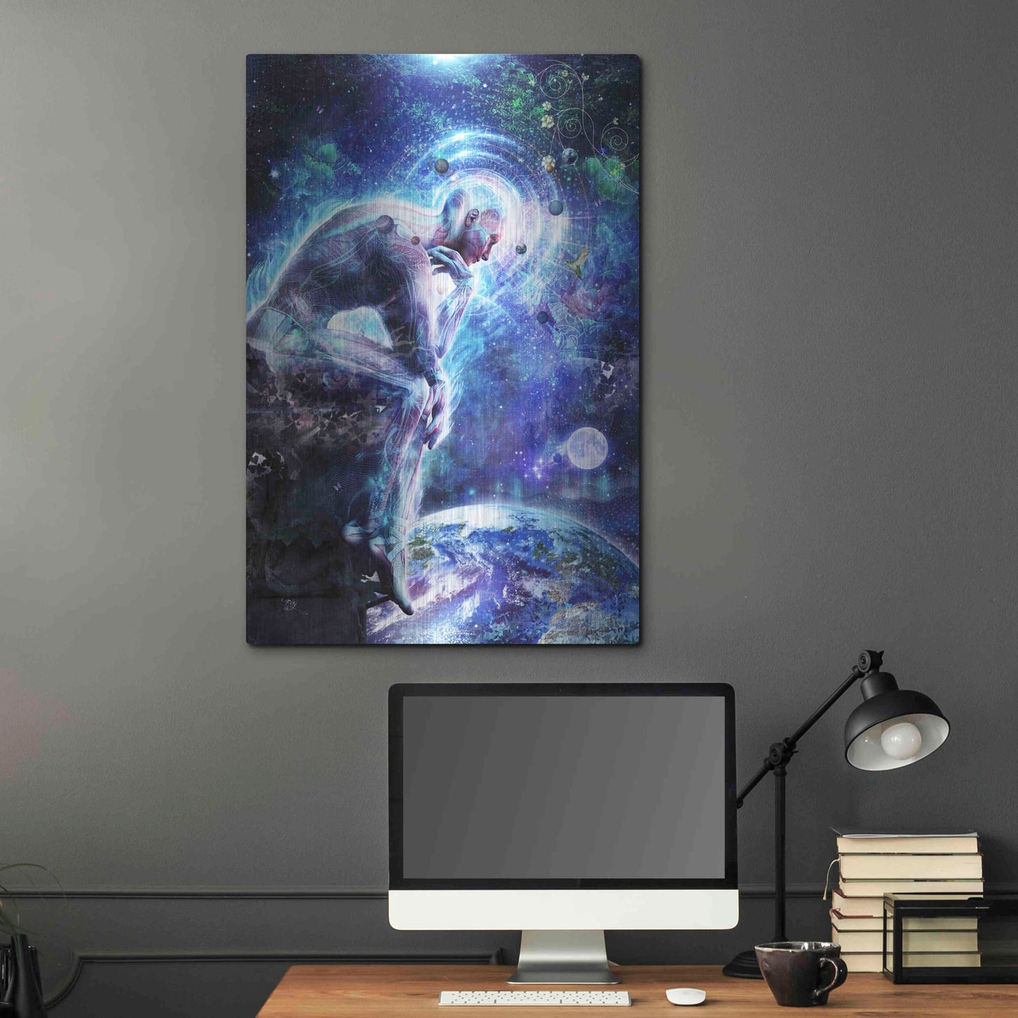 Luxe Metal Art 'The Mystery of Ourselves' by Cameron Gray, Metal Wall Art,24x36