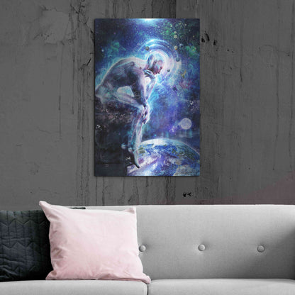 Luxe Metal Art 'The Mystery of Ourselves' by Cameron Gray, Metal Wall Art,24x36