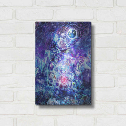 Luxe Metal Art 'Transcension Vertical' by Cameron Gray, Metal Wall Art,12x16