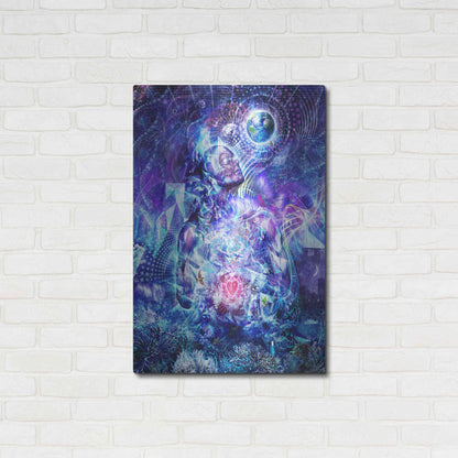 Luxe Metal Art 'Transcension Vertical' by Cameron Gray, Metal Wall Art,24x36