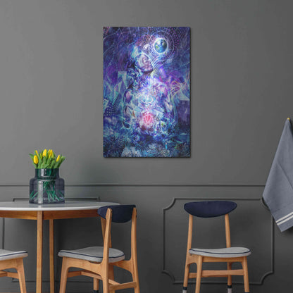 Luxe Metal Art 'Transcension Vertical' by Cameron Gray, Metal Wall Art,24x36