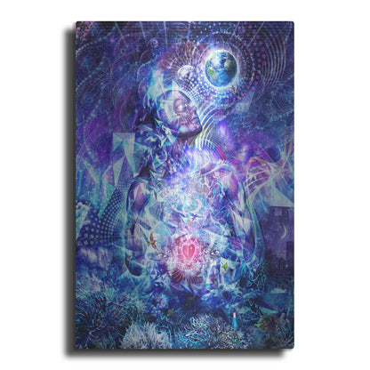 Luxe Metal Art 'Transcension Vertical' by Cameron Gray, Metal Wall Art