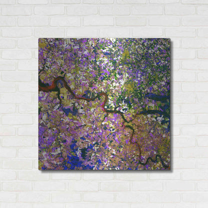 Luxe Metal Art 'Earth As Art: Tessera Mosaic' Metal Wall Art,36x36
