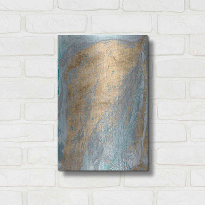 Luxe Metal Art 'Fjord II' by Alicia Ludwig Metal Wall Art,12x16