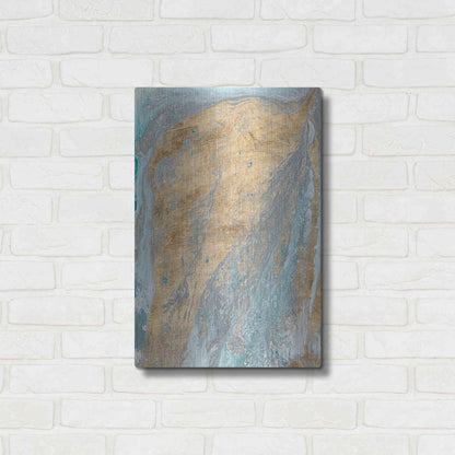 Luxe Metal Art 'Fjord II' by Alicia Ludwig Metal Wall Art,16x24