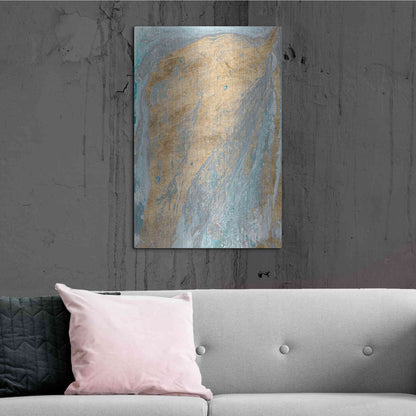 Luxe Metal Art 'Fjord II' by Alicia Ludwig Metal Wall Art,24x36