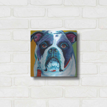 Luxe Metal Art 'Cute Pups II' by Carolee Vitaletti Metal Wall Art,12x12