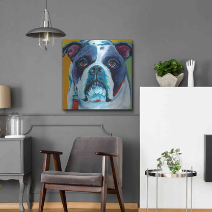 Luxe Metal Art 'Cute Pups II' by Carolee Vitaletti Metal Wall Art,24x24