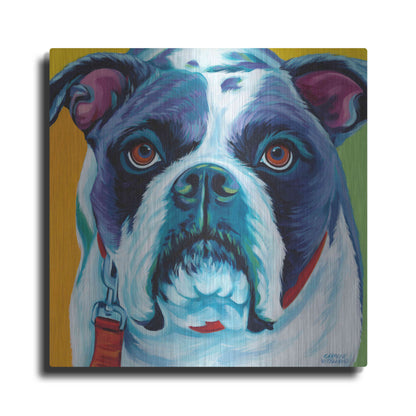 Luxe Metal Art 'Cute Pups II' by Carolee Vitaletti Metal Wall Art