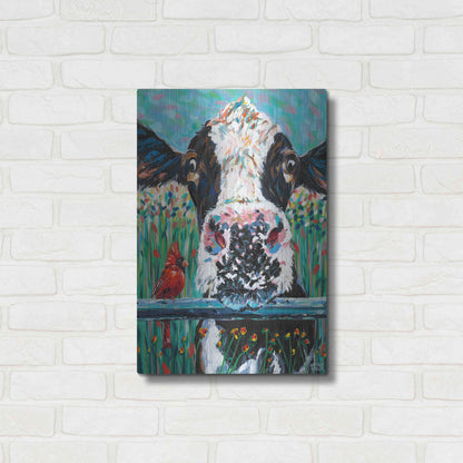 Luxe Metal Art 'Farm Buddies I' by Carolee Vitaletti Metal Wall Art,16x24