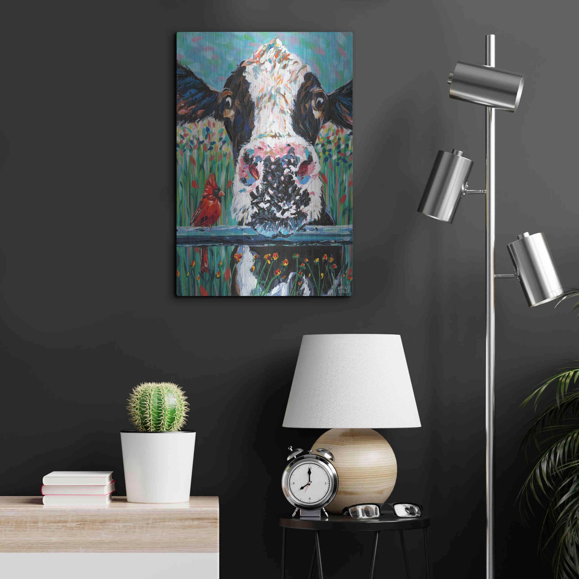 Luxe Metal Art 'Farm Buddies I' by Carolee Vitaletti Metal Wall Art,16x24