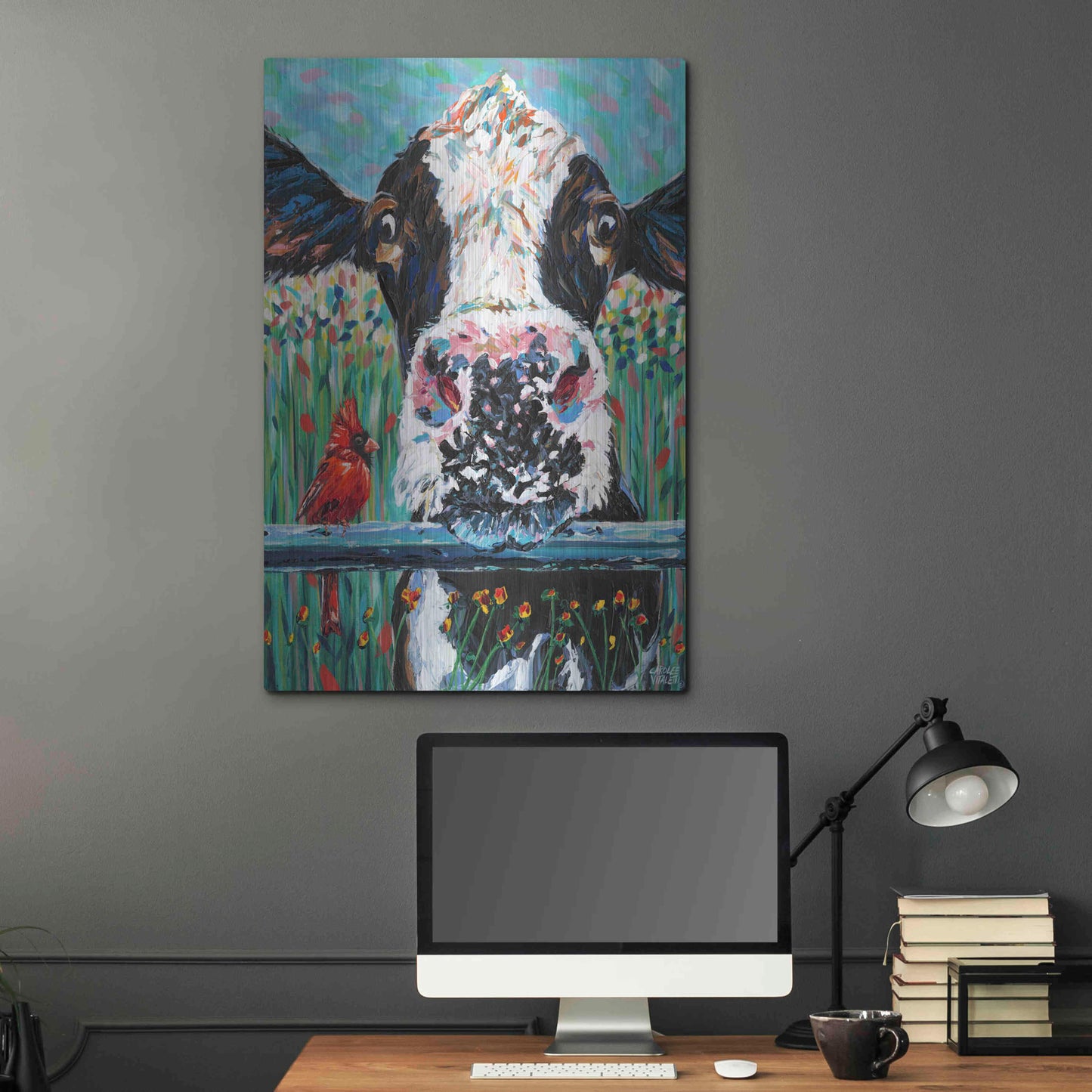 Luxe Metal Art 'Farm Buddies I' by Carolee Vitaletti Metal Wall Art,24x36