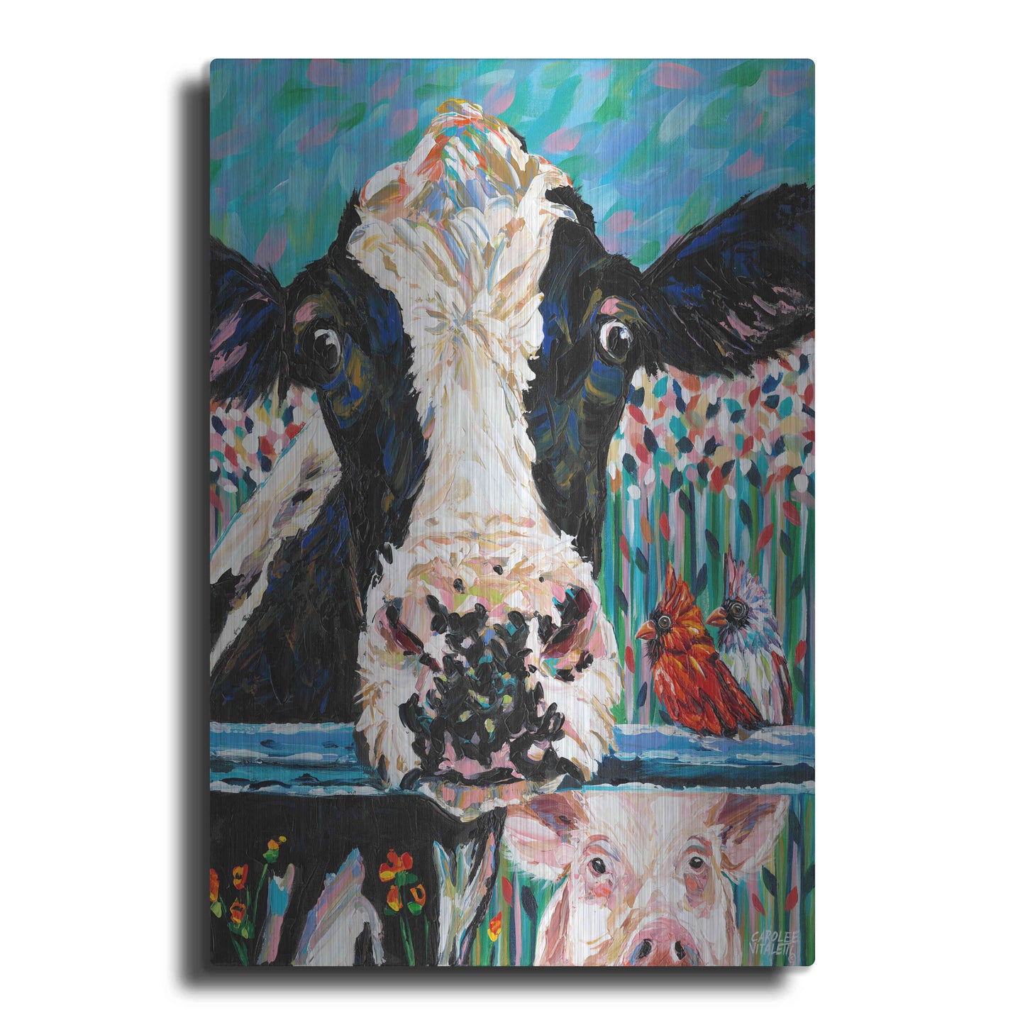 Luxe Metal Art 'Farm Buddies II' by Carolee Vitaletti Metal Wall Art