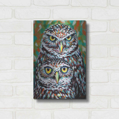 Luxe Metal Art 'Furry Feather Friends I' by Carolee Vitaletti Metal Wall Art,12x16