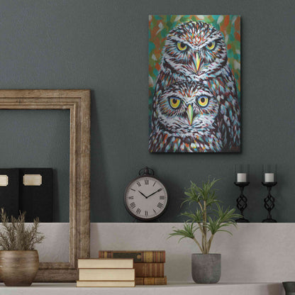 Luxe Metal Art 'Furry Feather Friends I' by Carolee Vitaletti Metal Wall Art,12x16