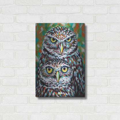 Luxe Metal Art 'Furry Feather Friends I' by Carolee Vitaletti Metal Wall Art,16x24