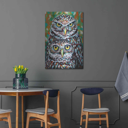 Luxe Metal Art 'Furry Feather Friends I' by Carolee Vitaletti Metal Wall Art,24x36