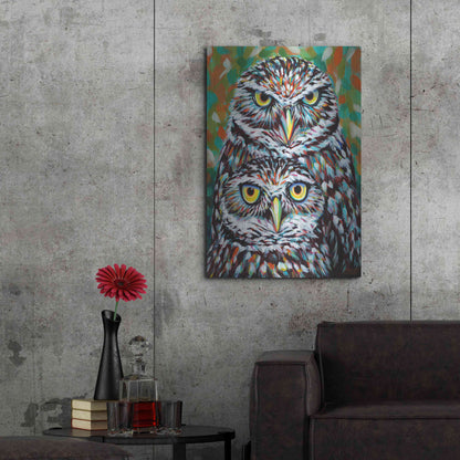 Luxe Metal Art 'Furry Feather Friends I' by Carolee Vitaletti Metal Wall Art,24x36