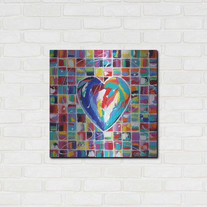 Luxe Metal Art 'Hearts of a Different Color I' by Carolee Vitaletti Metal Wall Art,24x24
