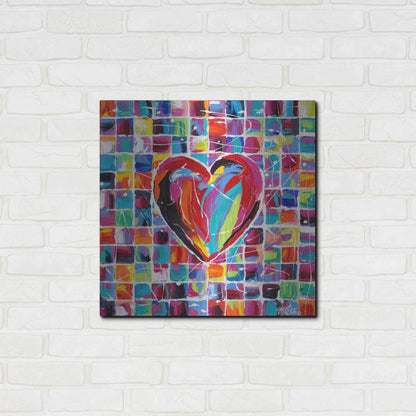 Luxe Metal Art 'Hearts of a Different Color II' by Carolee Vitaletti Metal Wall Art,24x24