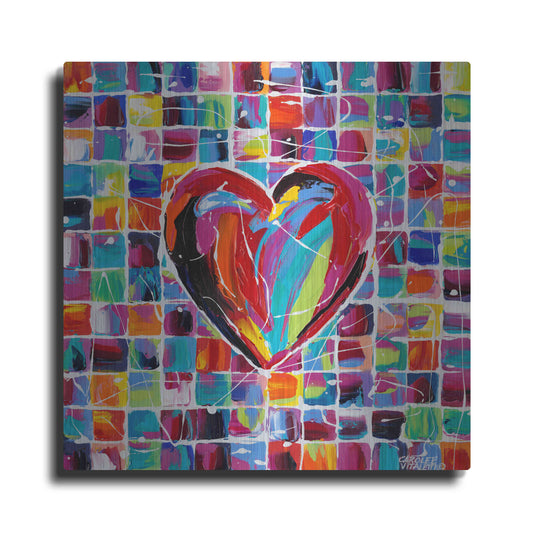 Luxe Metal Art 'Hearts of a Different Color II' by Carolee Vitaletti Metal Wall Art