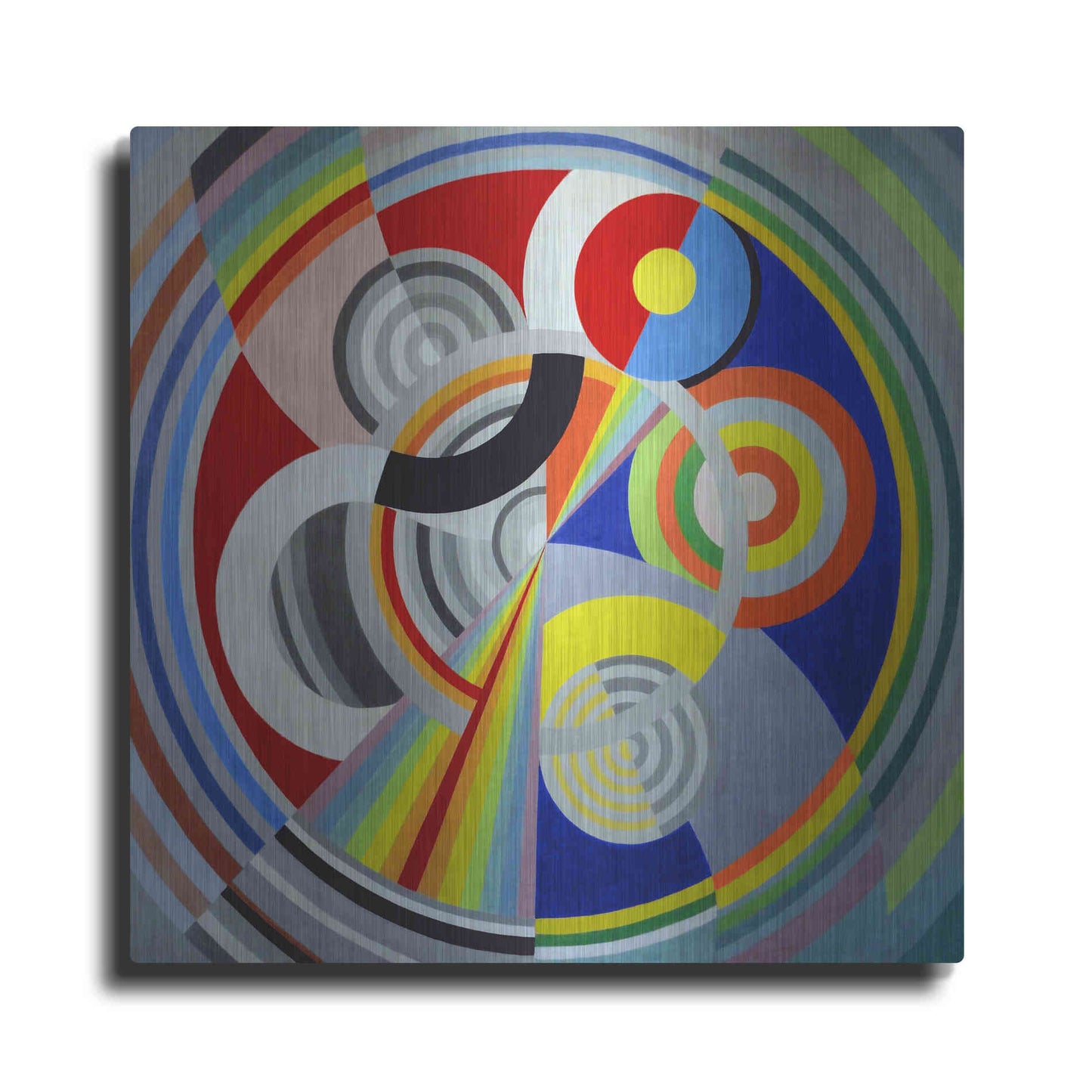 Luxe Metal Art 'Rythme n1' by Robert Delaunay, Metal Wall Art