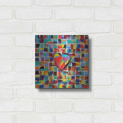 Luxe Metal Art 'Love of Color I' by Carolee Vitaletti Metal Wall Art,12x12